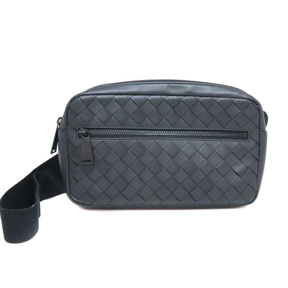 Bottega Veneta Body Bum Crossbody Belt bag leather black handbag